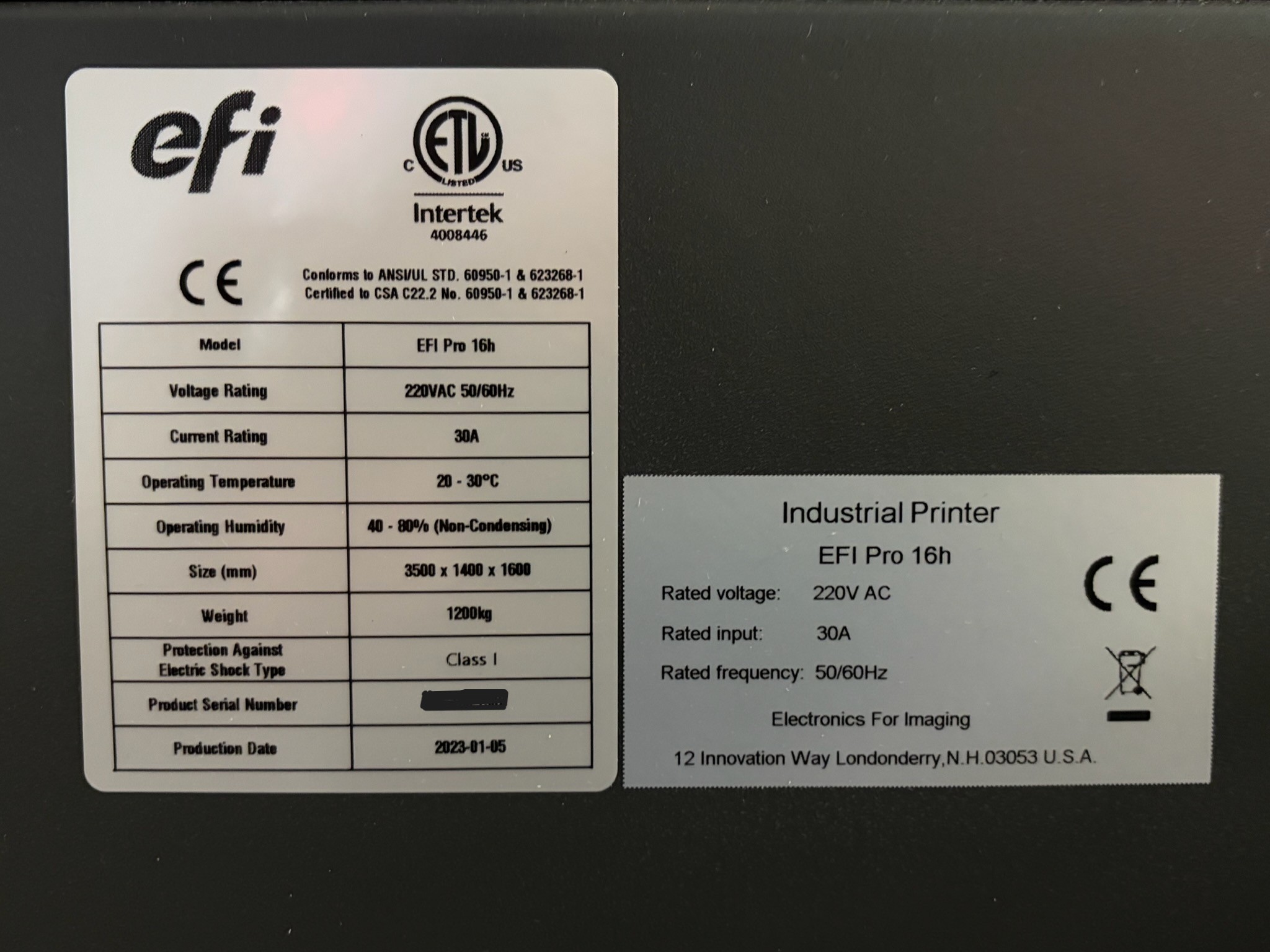 2023 EFI Pro 16h