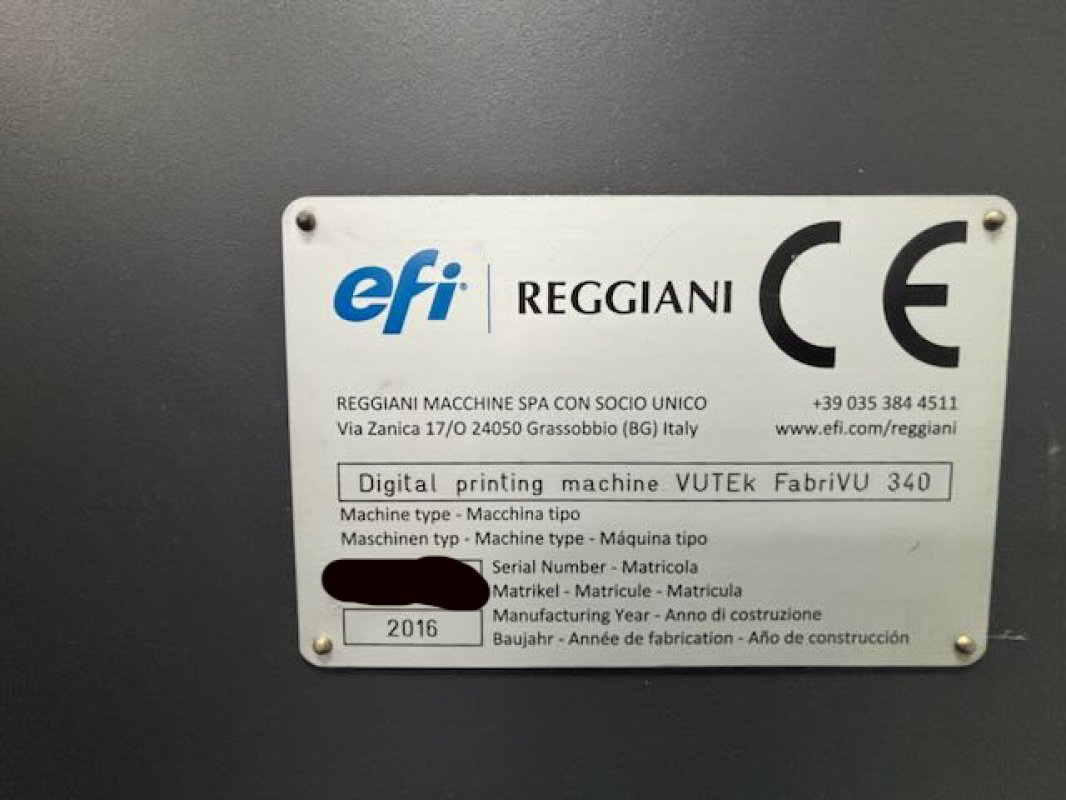 2016 EFI-Reggiani  FabriVU 340