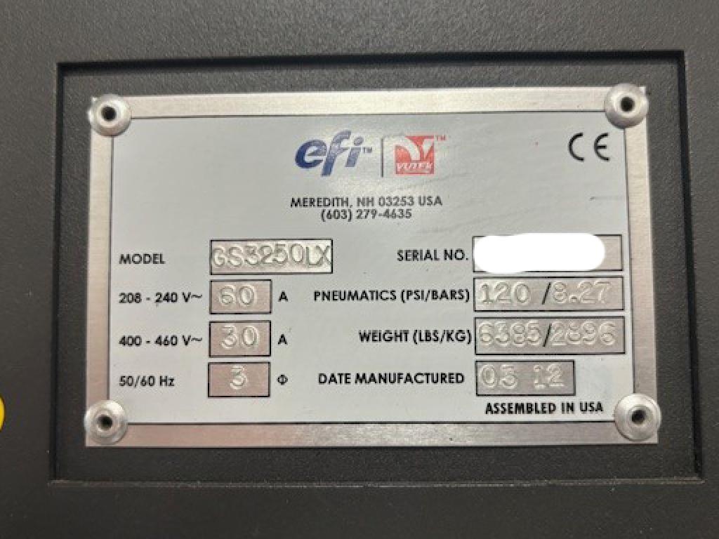 2012 EFI-VUTEk GS3250LX