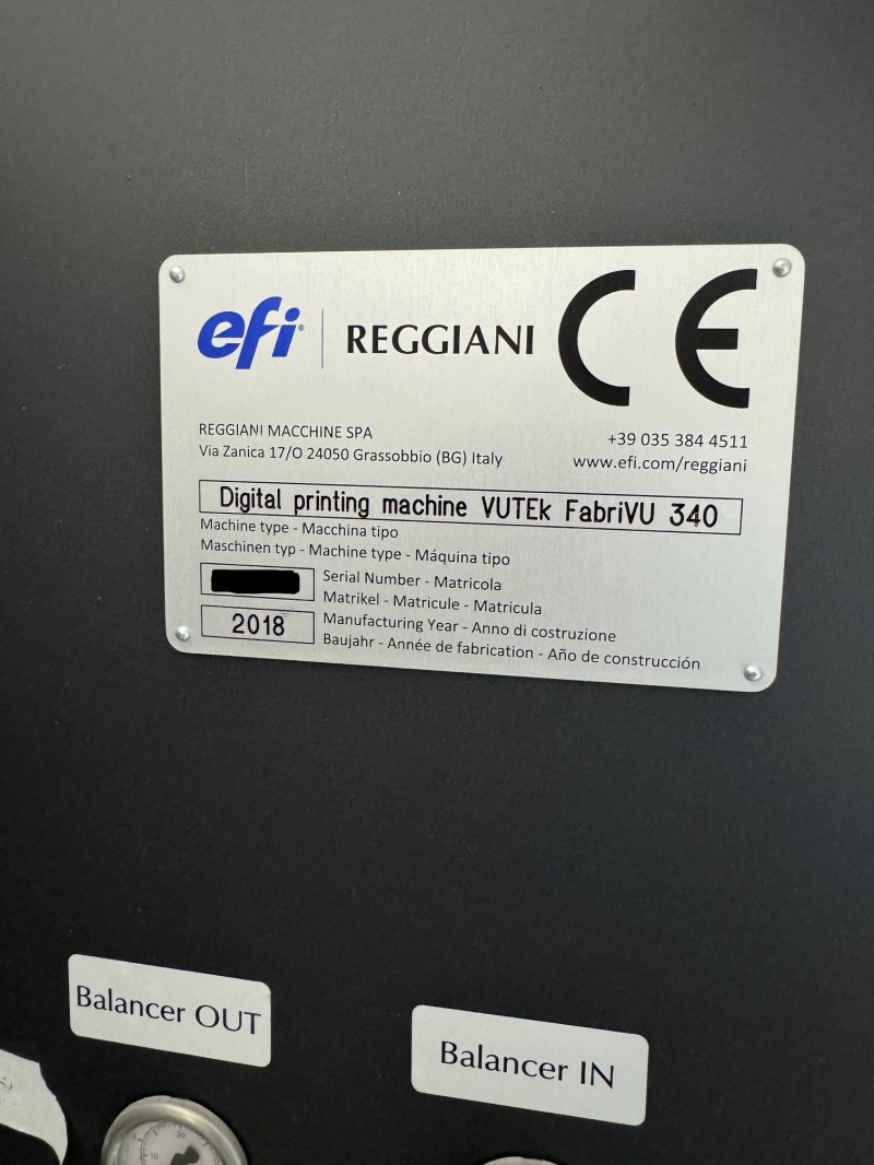 2018 EFI-Reggiani  FabriVU 340