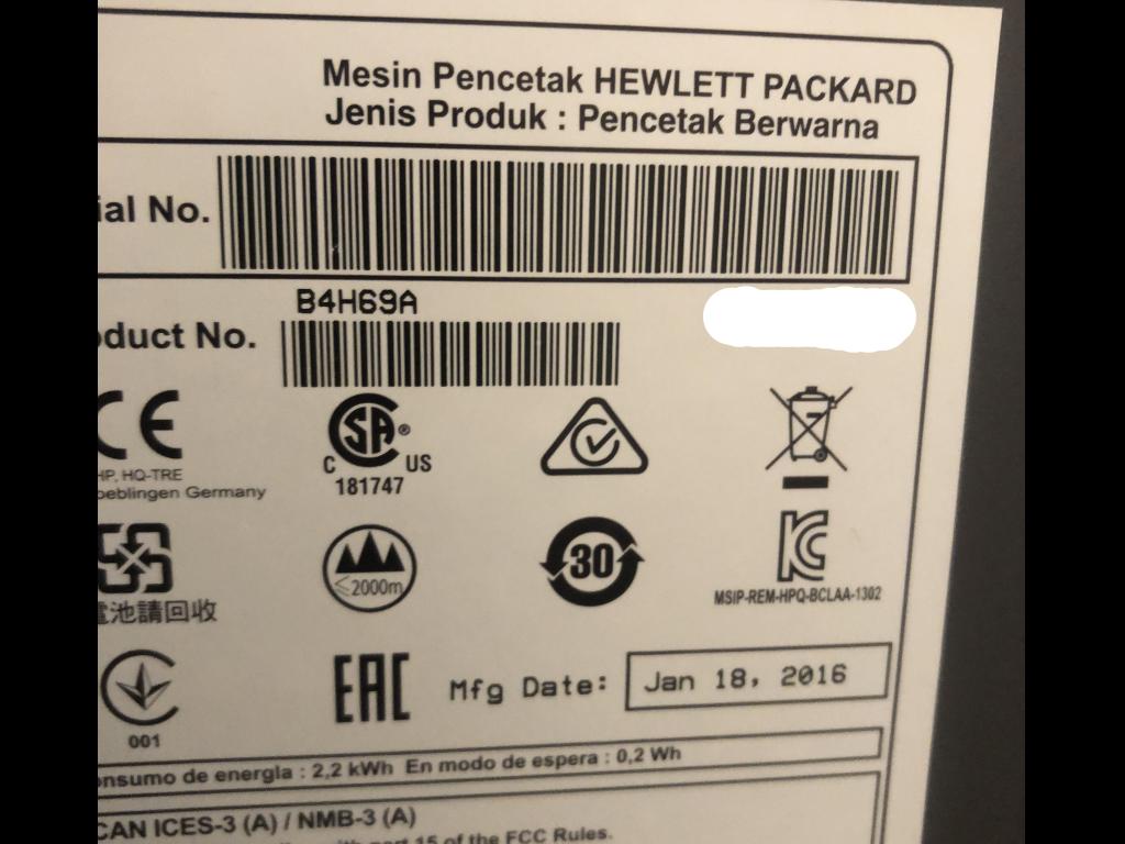 2016 Hewlett-Packard latex 310