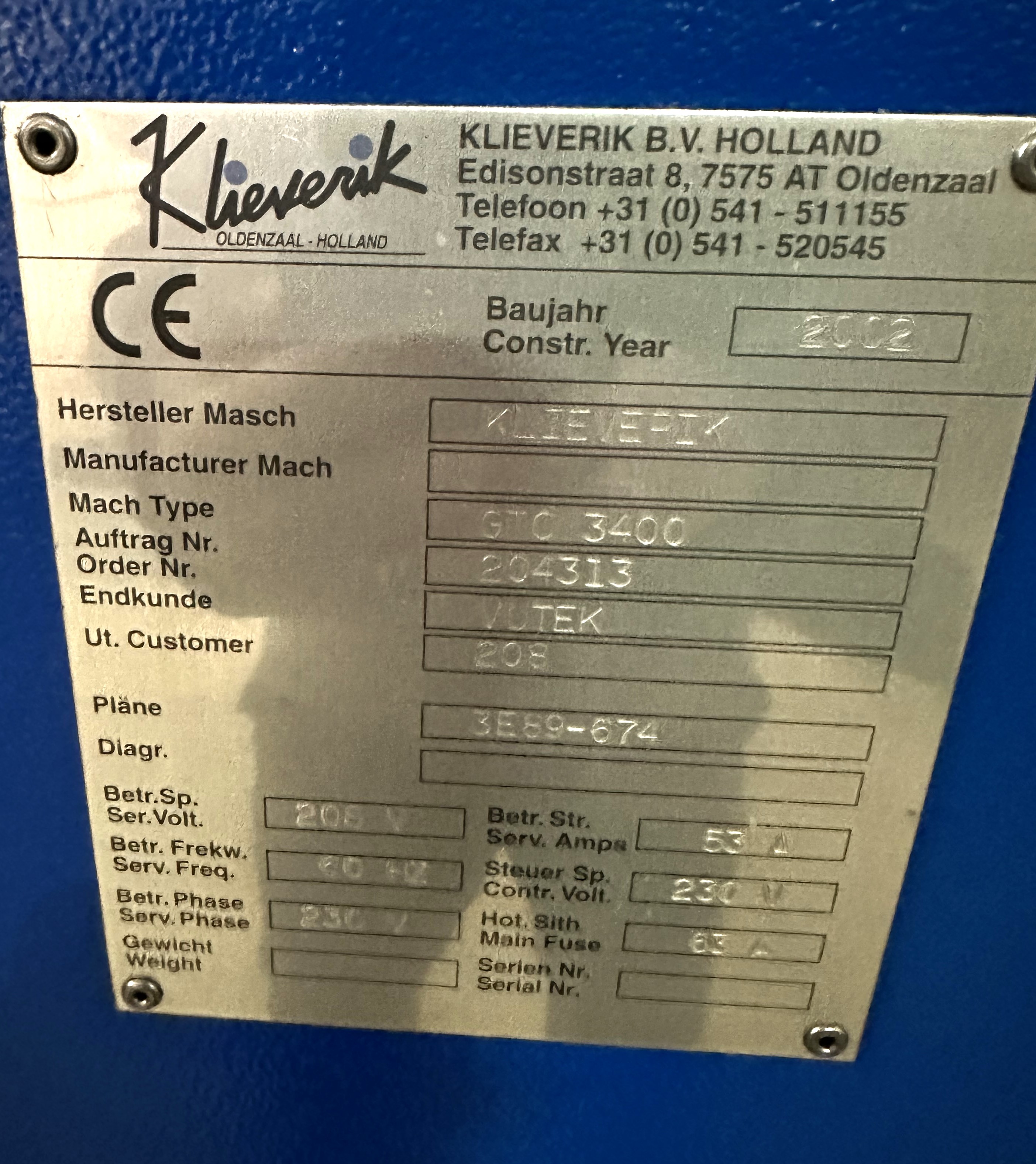 2002 Klieverik GTC 3400