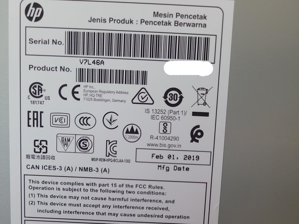 2019 Hewlett-Packard Latex 315 