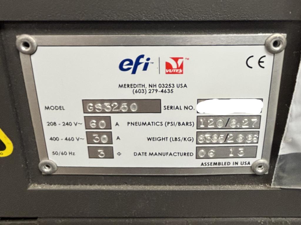 2013 EFI-VUTEk GS3250 Pro
