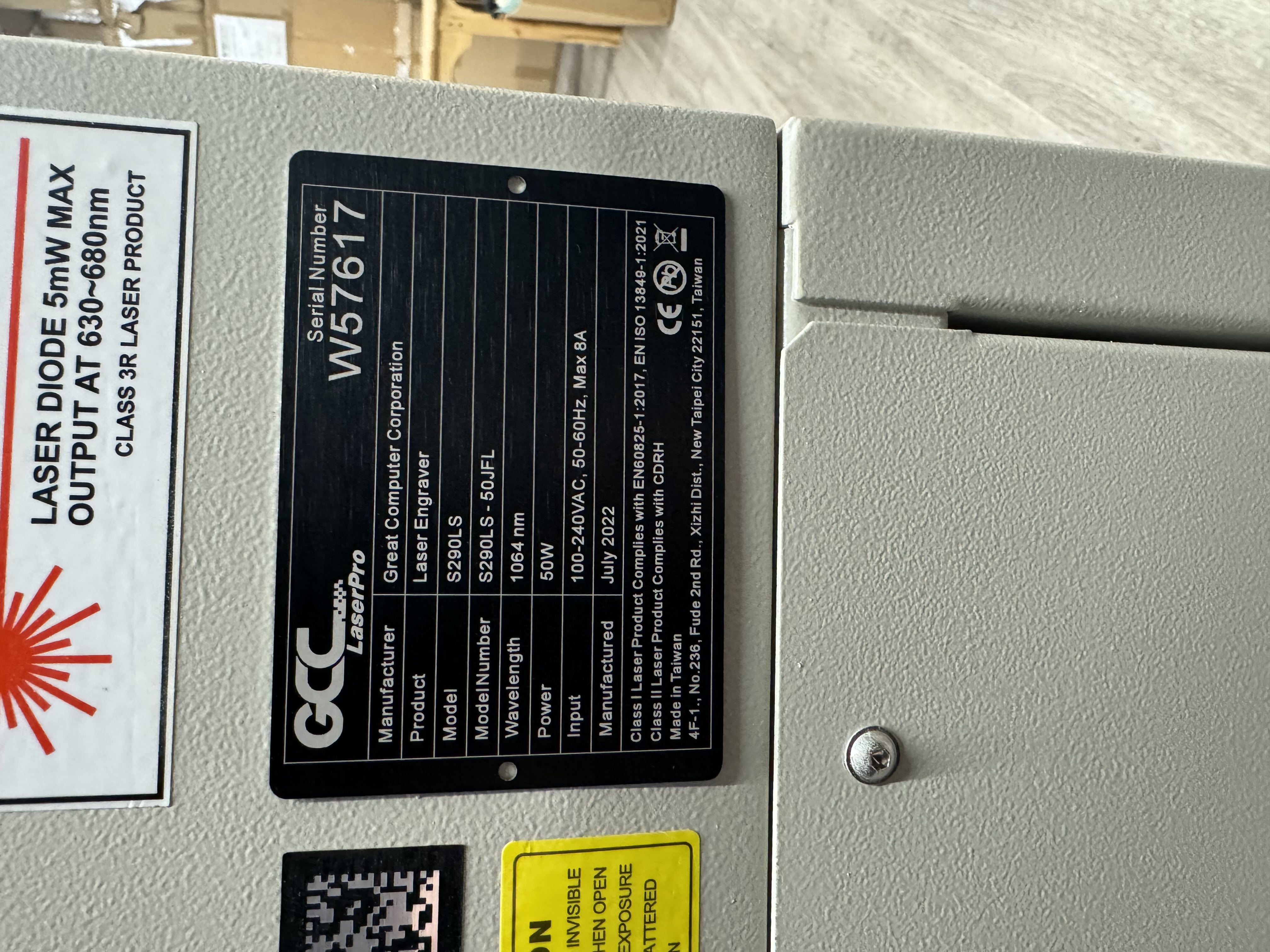2022 GCC Laser pro S290  