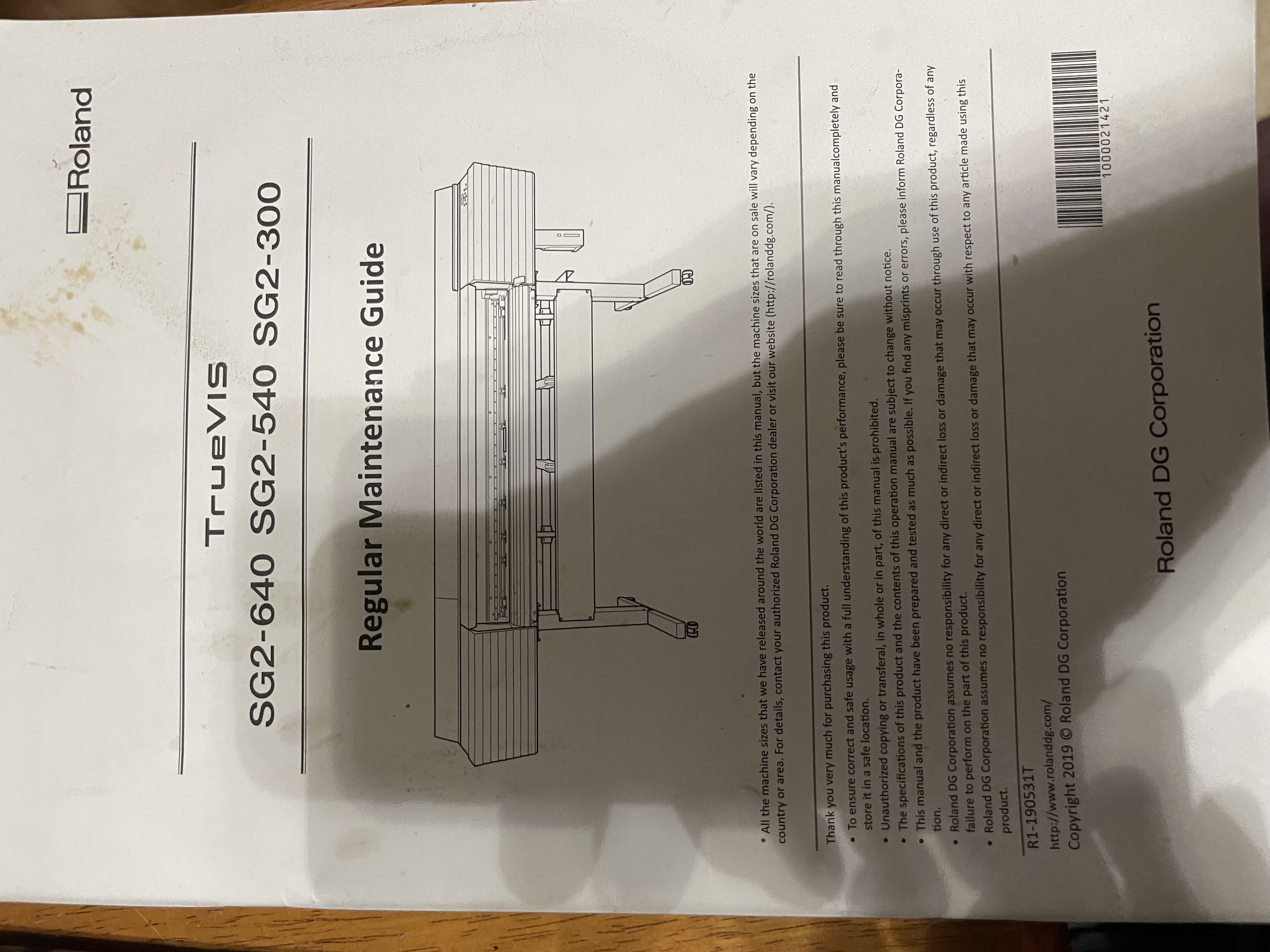 2021 Roland TrueVis SG2 300