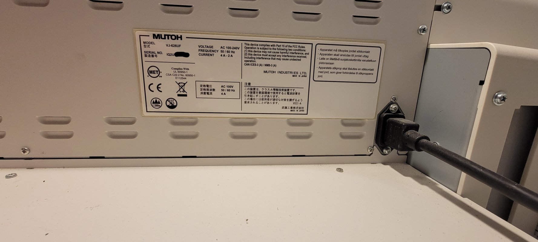 2020 Mutoh ValueJet 626UF