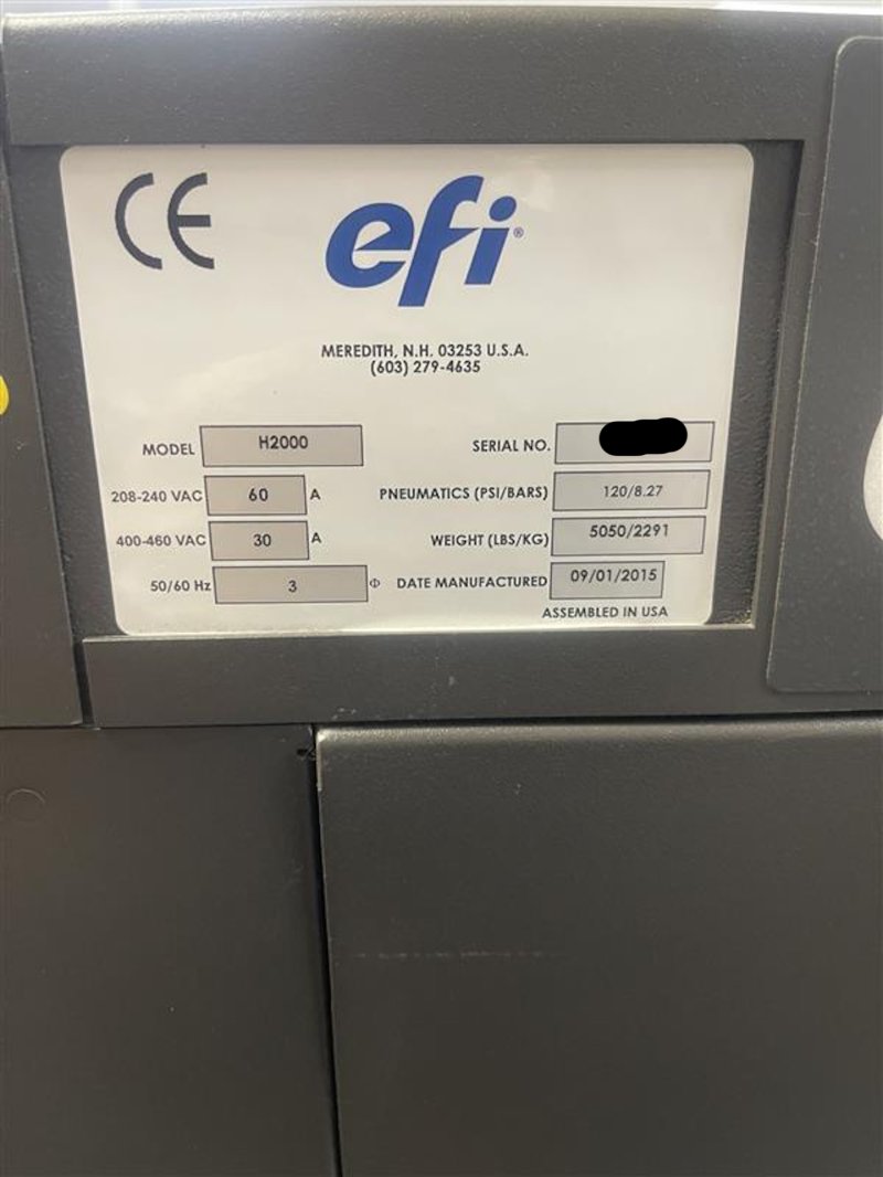 2015 EFI-VUTEk H2000