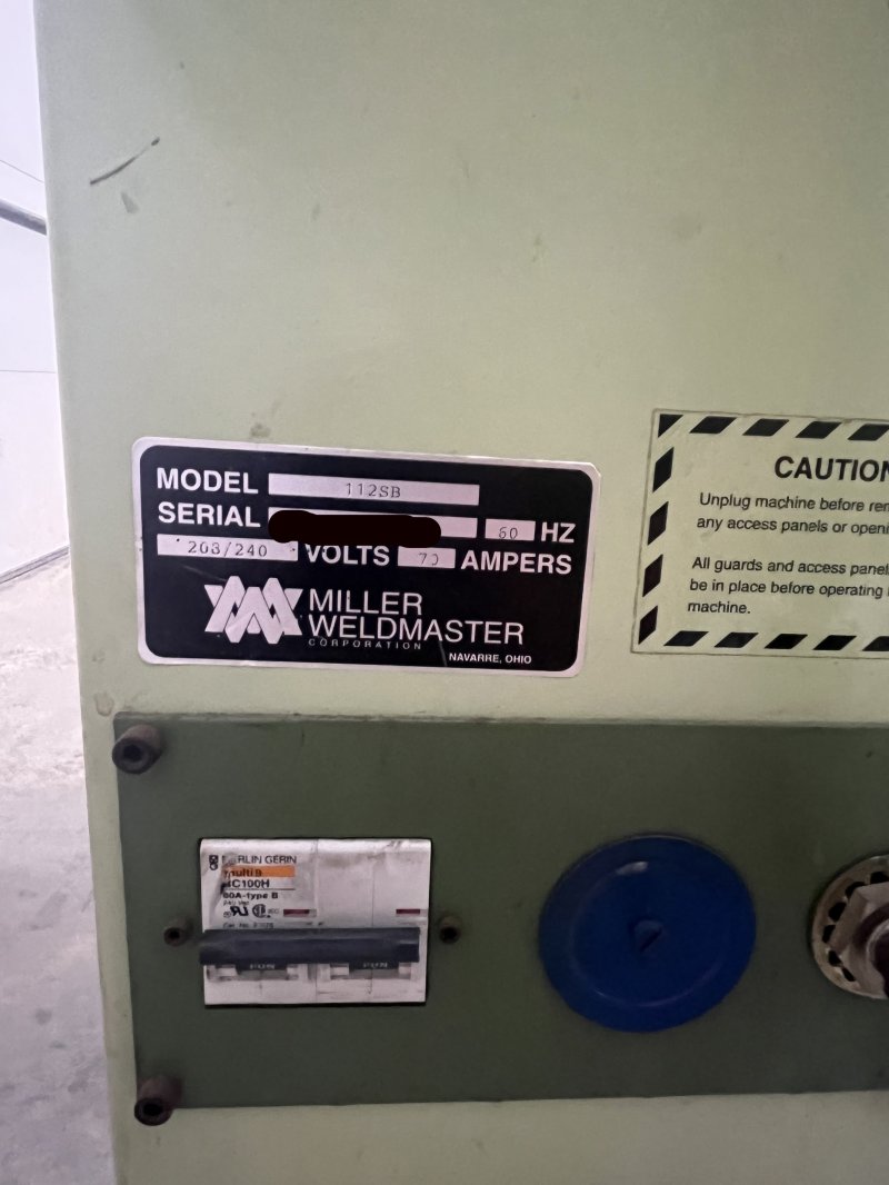 2003 Miller Weldmaster 112 SB