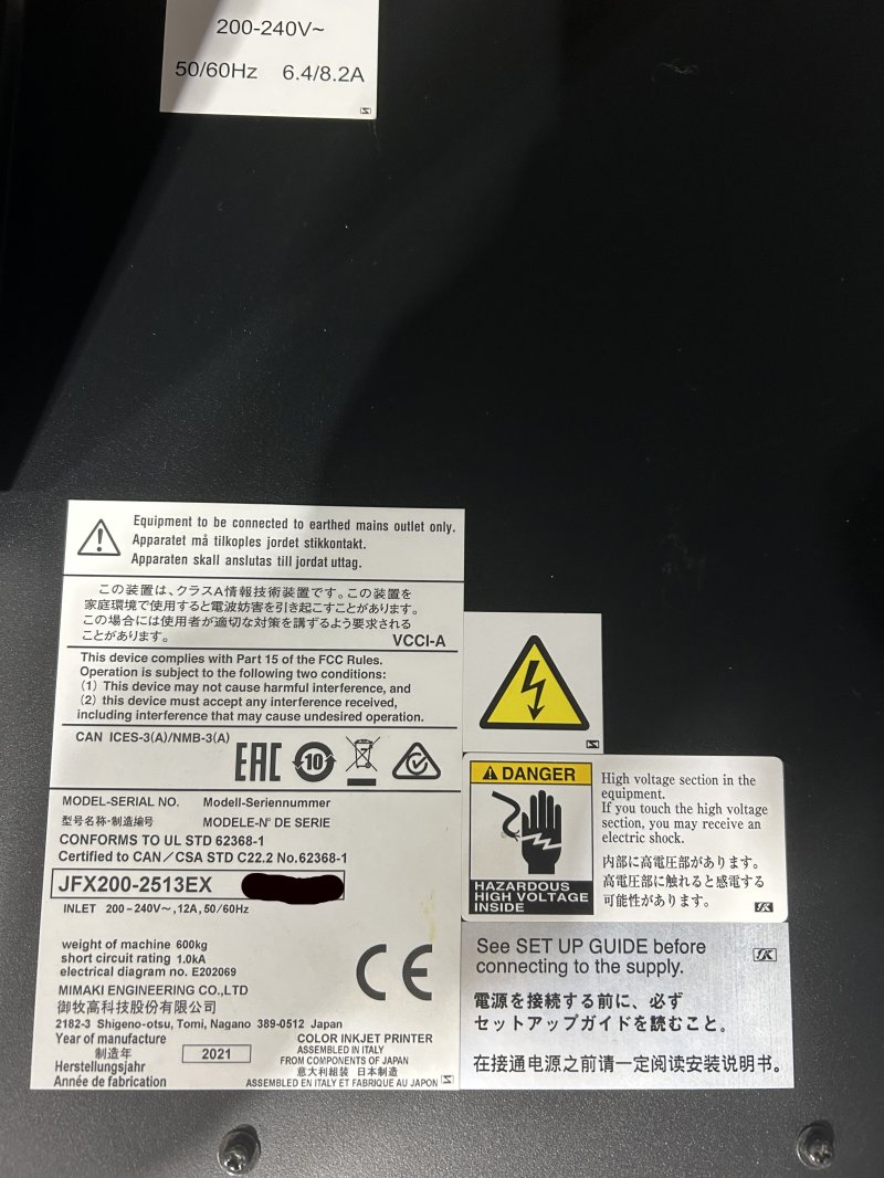 2021 Mimaki JFX200-2513 EX