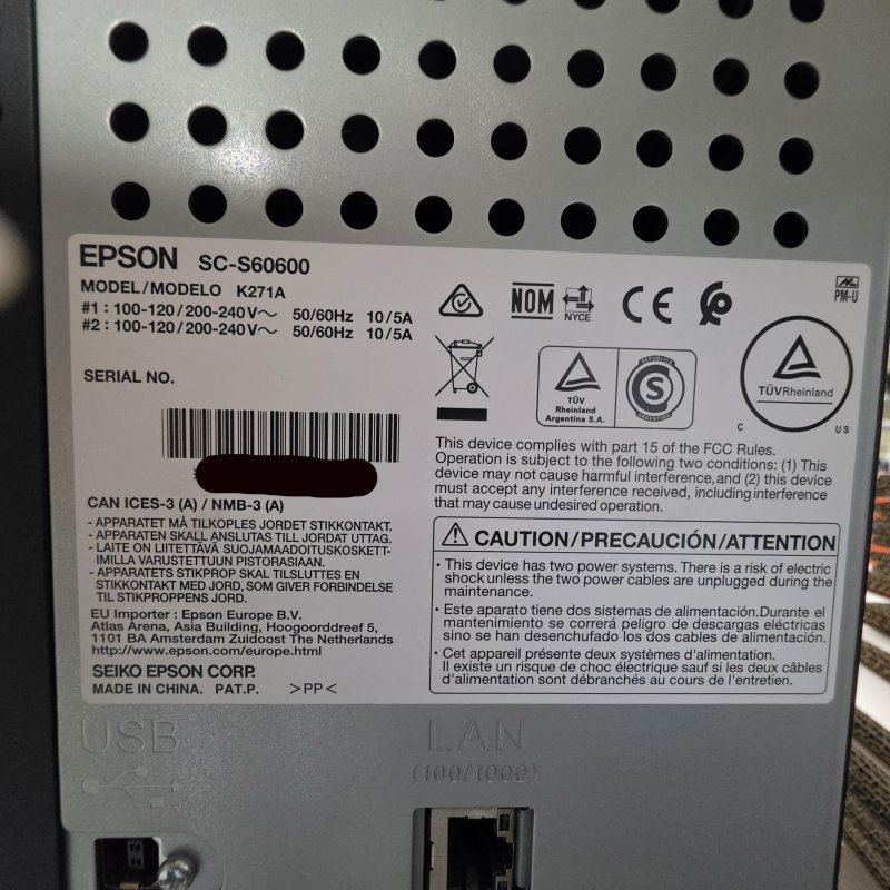 2019 Epson S60600 