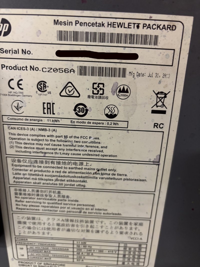 2013 HP Scitex Latex 3000