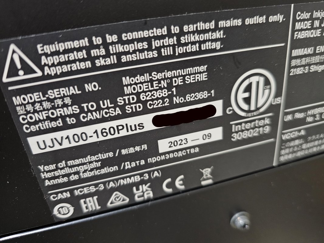 2023 Mimaki UJV100-160Plus