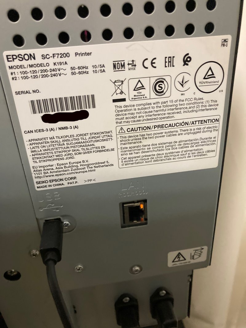2020 Epson SC-F7200 