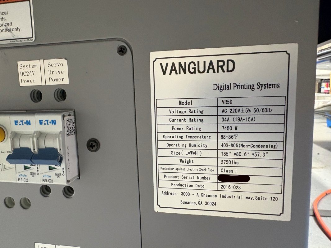 2016 Vanguard VR5D